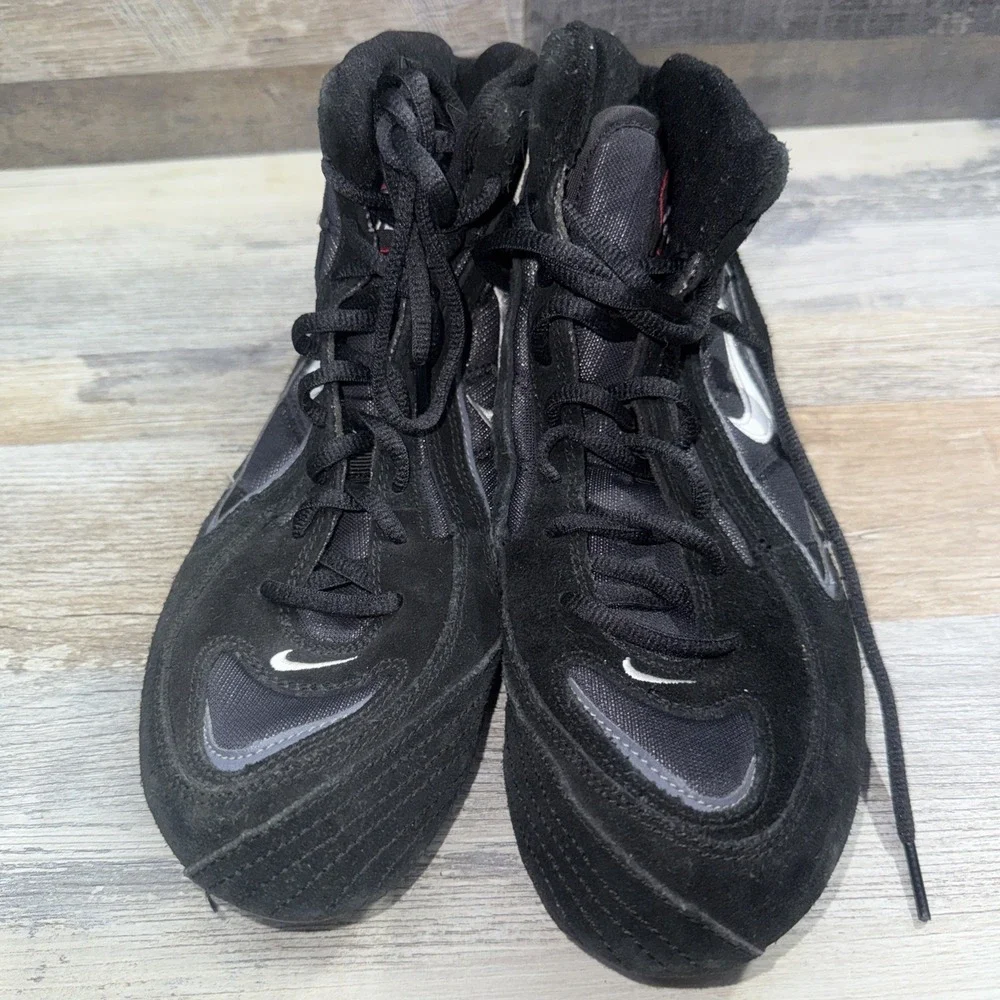 Vintage Rare Nike SpeedSweep Black Mens Size 7.5 Wrestling Lace Shoes 304271-011